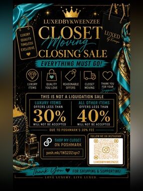 MOVING / CLOSET CLOSING SALE Lululemon Closet Wide